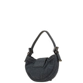 フェンディ ミニクロワッサン ハンドバッグ グレー ウール レディース FENDI 【中古】